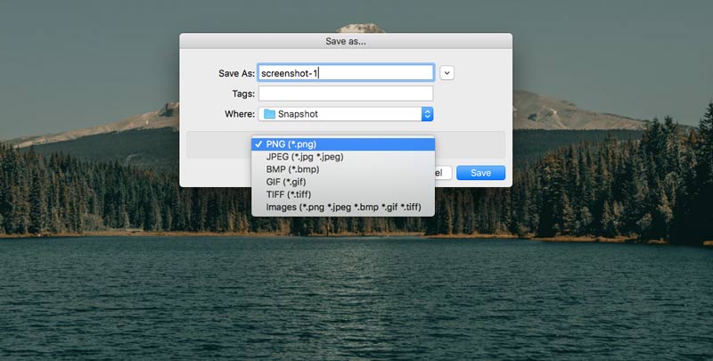 Mac-Screenshot speichern