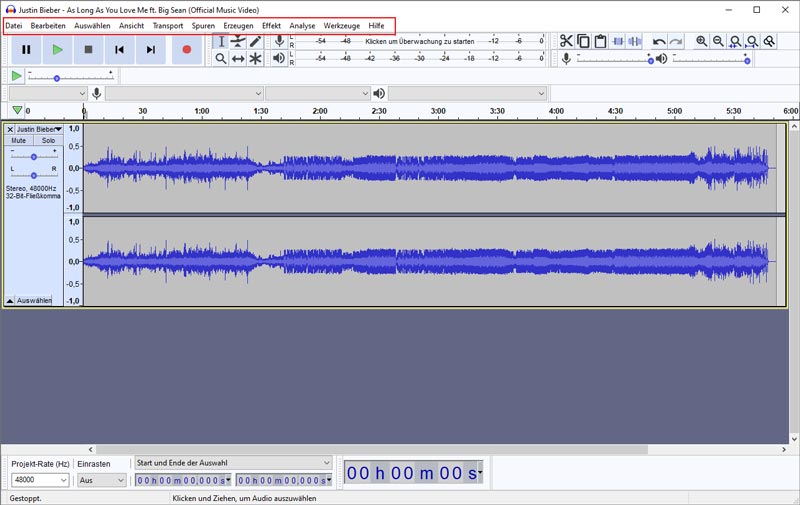 audacity online recording