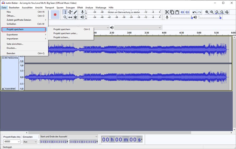 record computer audio audacity