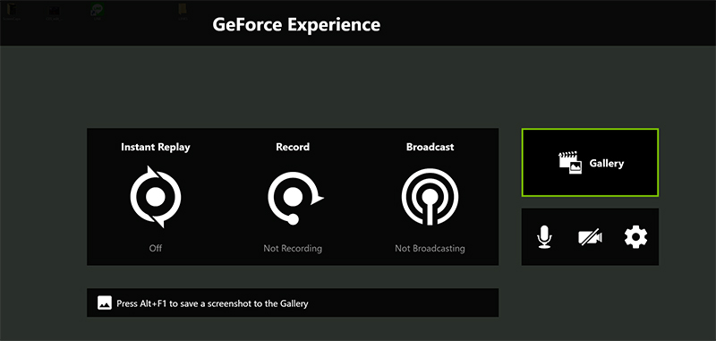 geforce experience desktop capture