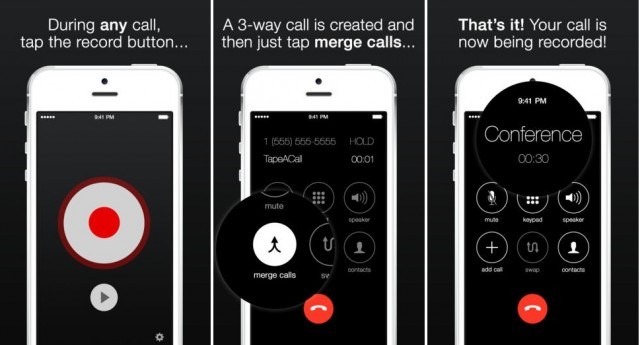 Aufzeichnen von iPhone-Anrufen Tapeacall